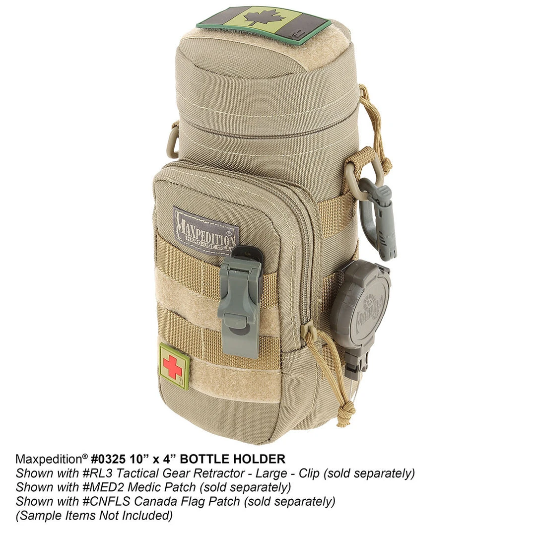 Hydration Pouches Maxpedition 10" X 4" Bottle Holder