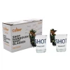Novelties Caliber Gourmet Shot Hangover Shot Glass, Set Of 2