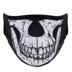 Rothco Half Skull Reusable 3-Layer Polyester Face Mask
