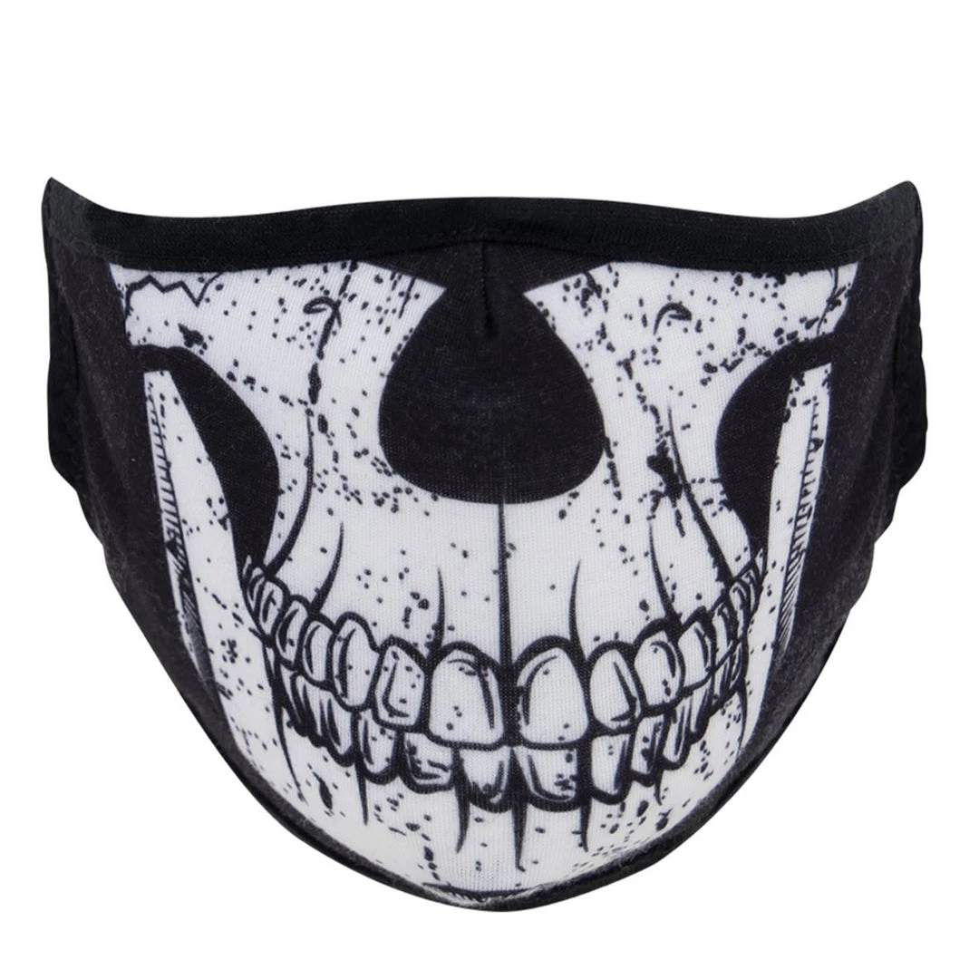 Rothco Half Skull Reusable 3-Layer Polyester Face Mask