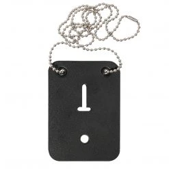 Rothco Low Profile Leather Badge Holder With Chain
