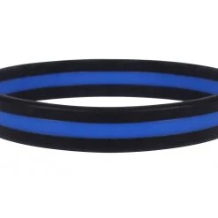 Rothco Silicone Thin Blue Line Bracelet Jewelry