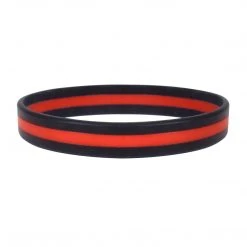 Jewelry Rothco Silicone Thin Red Line Bracelet