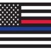 Rothco Thin Blue Line & Thin Red Line Flag Decal