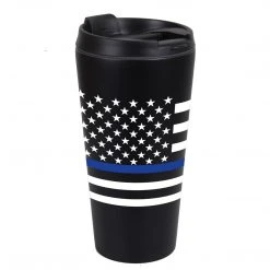 Rothco Thin Blue Line Flag Travel Mug