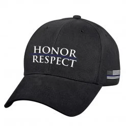 Thin Blue Line Rothco Honor And Respect Low Profile Cap - Black