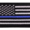 Rothco Thin Blue Line Flag Patch - Iron On