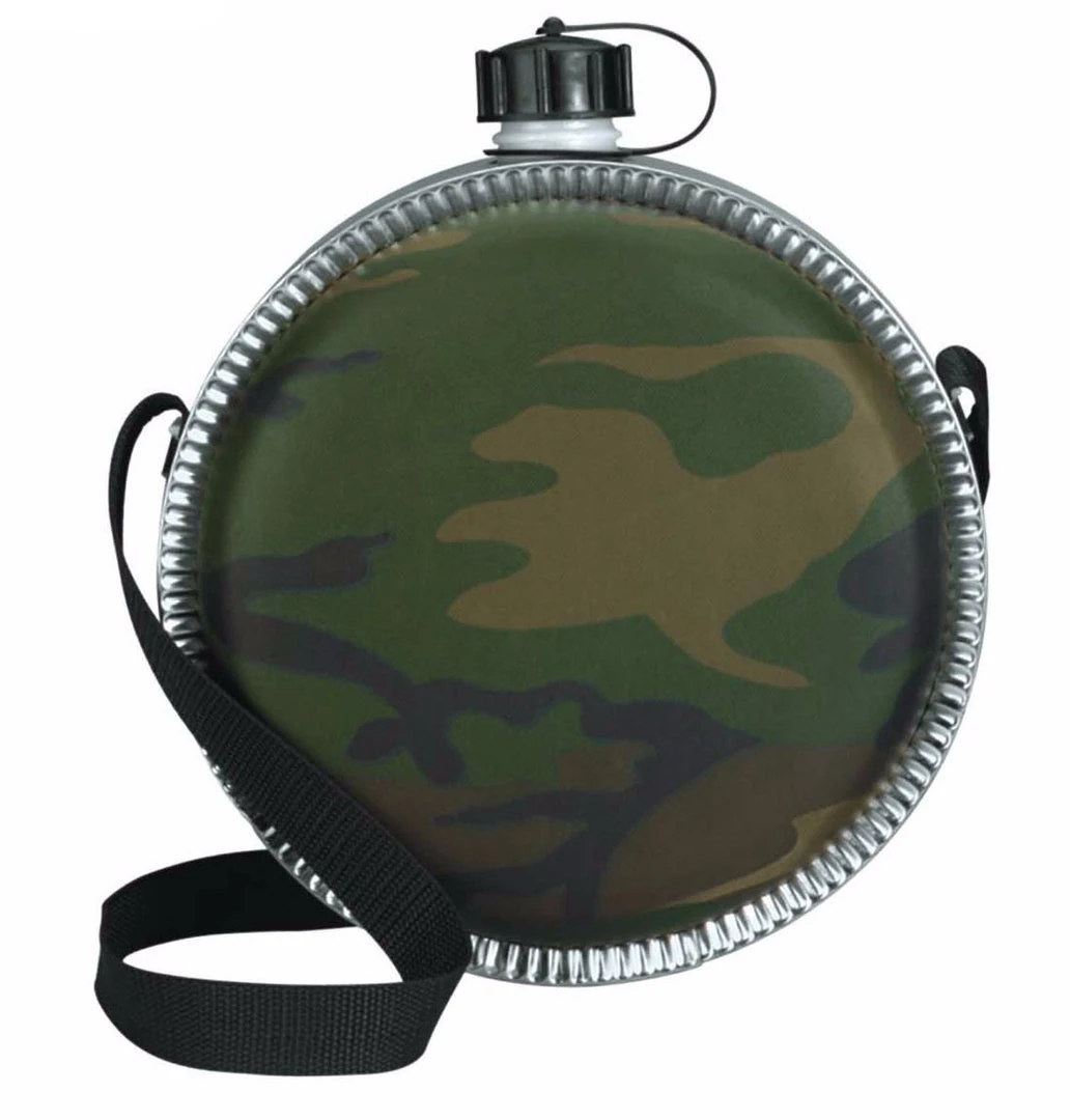 Hydration Bottles & Canteens Rothco Woodland Camo 2 QT Desert Canteen