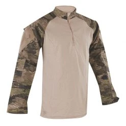 Combat Shirts Tru-Spec 1/4 Zip Tactical Response Uniform A-Tacs IX Combat Shirt