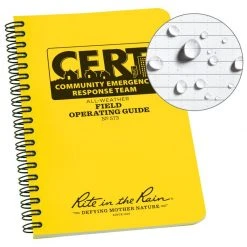 Notebook & Covers Rite In The Rain Cert Field Operating Guide