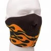 Rothco Neoprene Reversible Orange Flames Half Facemask
