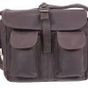 Rothco Brown Leather Ammo Shoulder Bag
