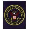Rothco Military Insignia Fleece Blankets - Navy Blankets & Quilts