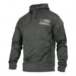 Rothco Thin Red Line Grey Concealed Carry Hoodie