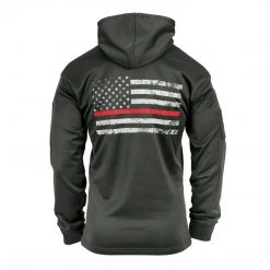 Rothco Thin Red Line Grey Concealed Carry Hoodie
