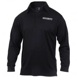 Rothco Moisture Wicking Long Sleeve Security Polo Polo Shirts