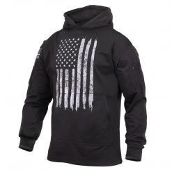 Hoodies & Sweats Rothco Distressed US Flag Concealed Carry Hooded Sweatshirt