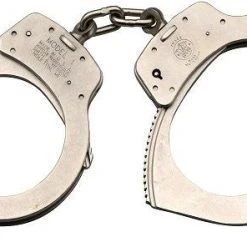 Chain Handcuffs Smith And Wesson Model 1 Chain-Linked Universal Nickel Handcuff