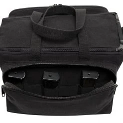 Rothco Canvas Tactical Shooting Range Bag - Black Gun Bags & Gun Cases