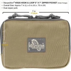 Maxpedition Hook & Loop 5" X 7" Zipper Pocket Stuff Sacks And Small Bags