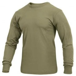 Rothco Long Sleeve Solid T-Shirt AR 670-1 Coyote Brown