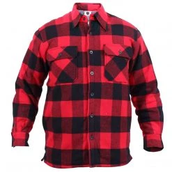 Rothco Extra Heavyweight Buffalo Plaid Sherpa-lined Flannel Shirts