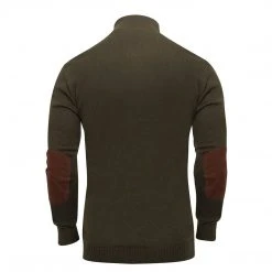 Rothco 3-Button Sweater With Suede Accents