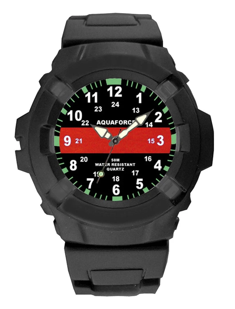 Rothco Watches Aquaforce Thin Red Line Watch