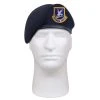 Rothco Inspection Ready Beret With USAF Flash - Midnight Navy Blue Berets