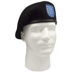 Berets Rothco Inspection Ready Black Beret With Flash