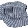 Rothco Hickory Stripe Engineer Cap Vintage Military Headwear
