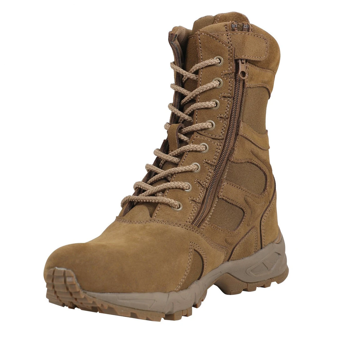 Rothco Forced Entry 8" Deployment AR 670-1 Coyote Brown Boots Military Boots