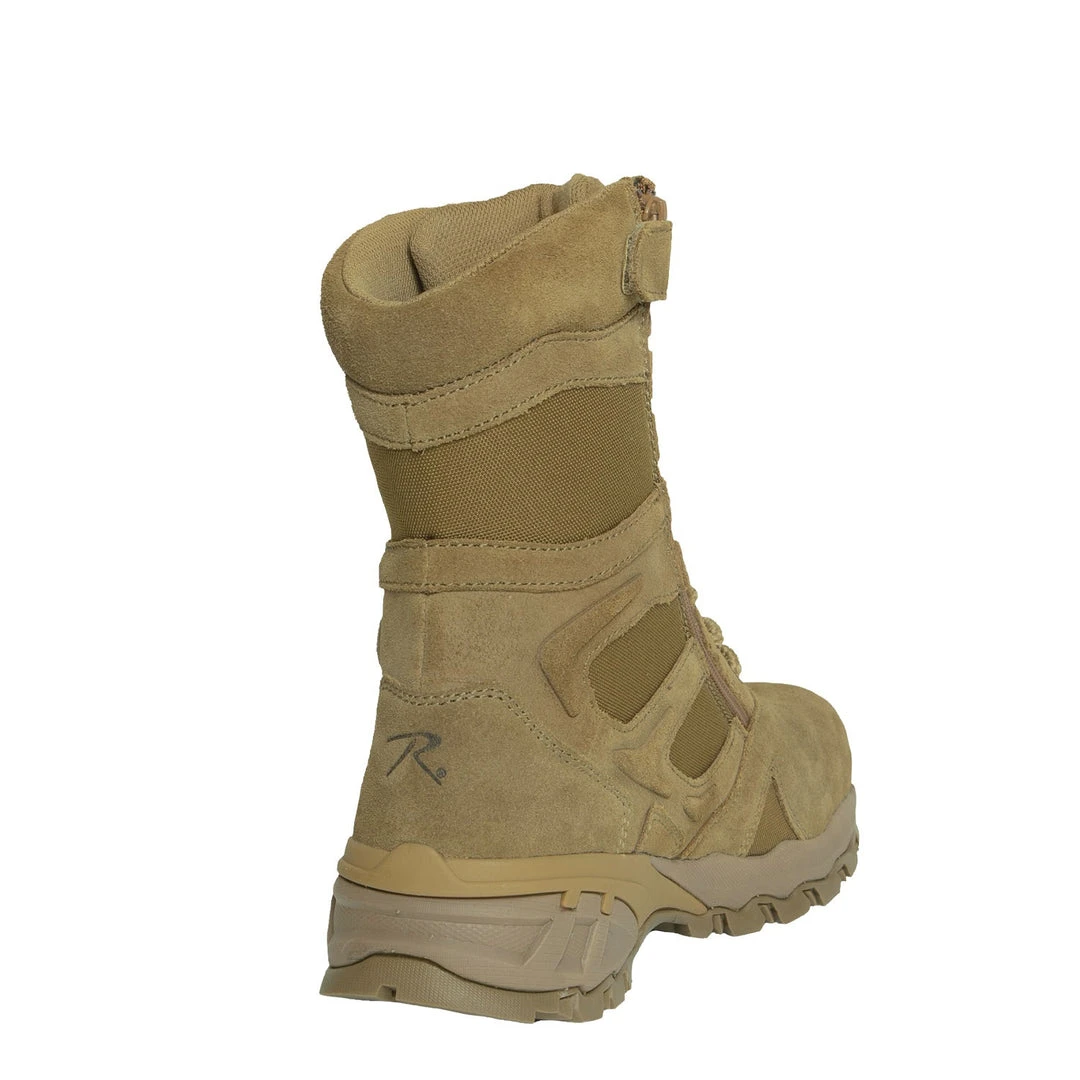 Rothco 8 Inch Forced Entry Tactical Boot With Side Zipper & Composite Toe - AR 670-1