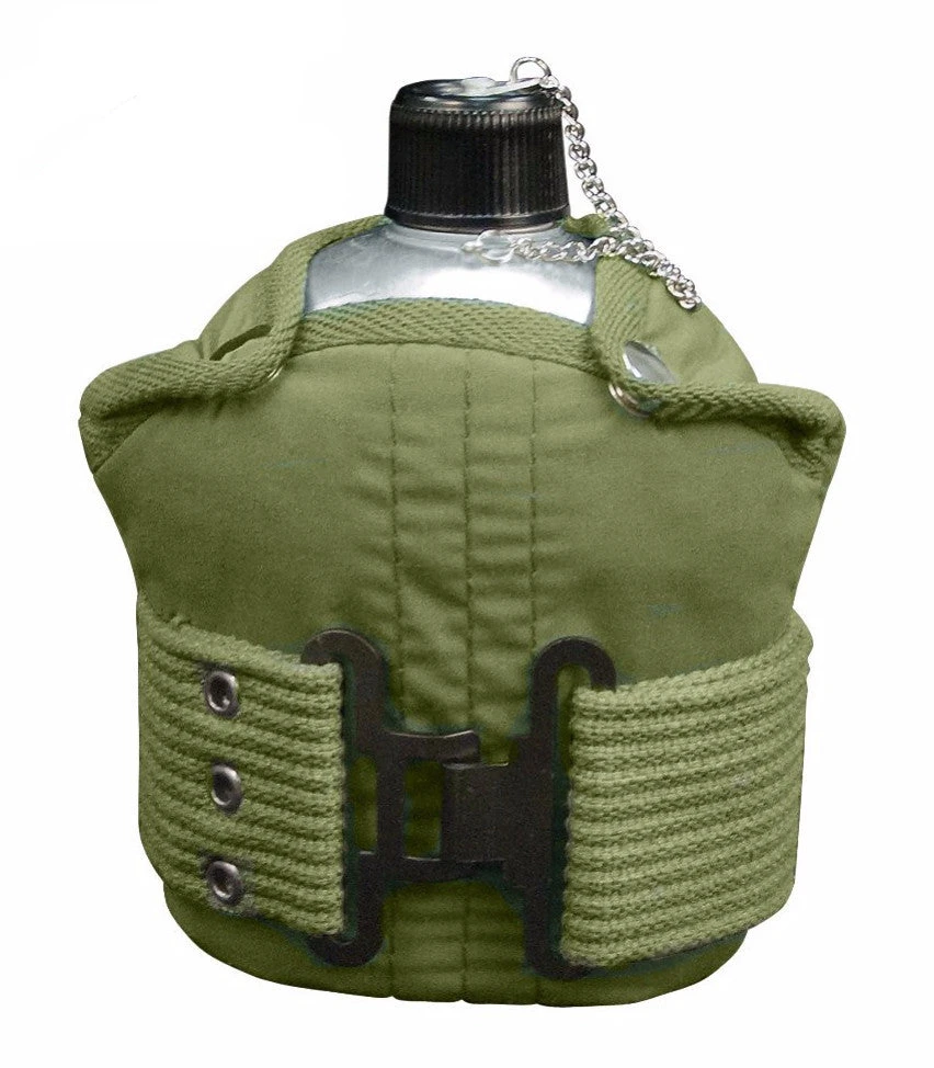Rothco Aluminum Canteen And Pistol Belt Kit Hydration Bottles & Canteens