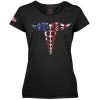 Rothco Women's Medical Symbol (Caduceus) Long Length T-Shirt