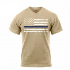 Rothco Thin Blue Line T-Shirt Graphic Printed T-Shirts