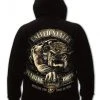 Rothco Black Ink U.S.M.C. Bulldog Hooded Pullover Sweatshirt Hoodies & Sweats