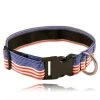 Boston Leather 1 ½ Decorative Embroidered Collar, Patriotic