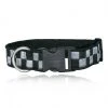 Boston Leather 1 ½ Decorative Embroidered Collar, Silver/Black