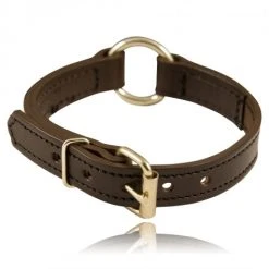 K9 Dog Gear Boston Leather 1" Split Ring K-9 Collar