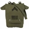 Rothco Canvas Map Case Shoulder Bag W/ Military Patches Attache And Shoulder Bags