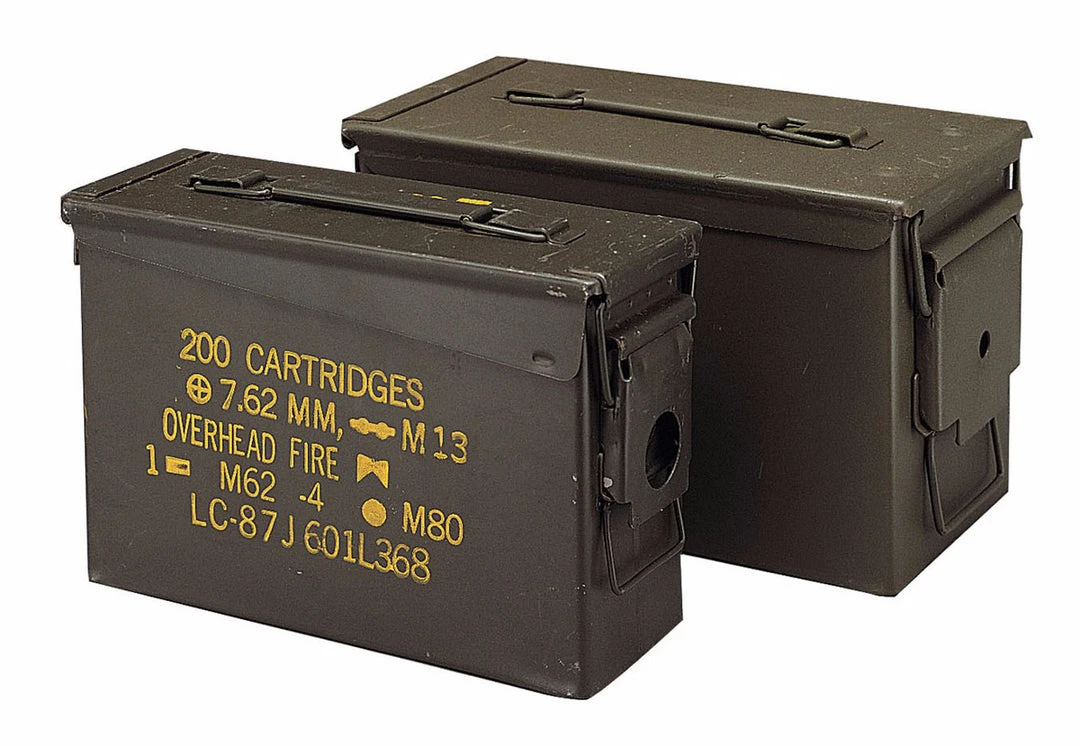 Rothco GI .30 & .50 Caliber Ammo Cans - Surplus Hard Shell Equipment Cases