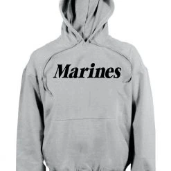 Rothco Marines Pullover Hooded Sweatshirt Grey