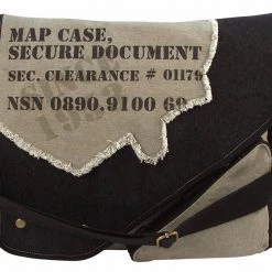 Attache And Shoulder Bags Rothco Vintage Canvas Two-Tone Imprinted Map Bag
