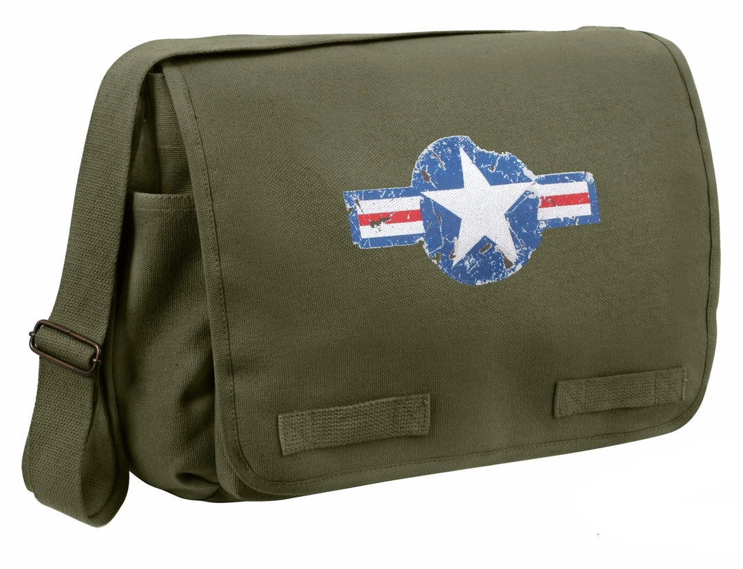 Attache And Shoulder Bags Rothco Air Corps Heavyweight Classic Messenger Bag