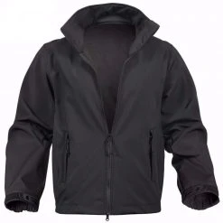 Jackets Rothco Black Soft Shell Uniform Jacket