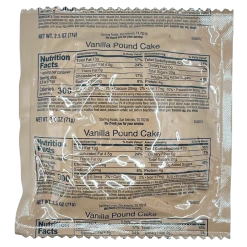 Voodoo Tactical MREs MRE Dessert - Vanilla Pound Cake