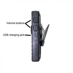 Bluetooth Radio Accessories Code Red Headsets BlueLink-LPM Bluetooth Wireless Lapel Microphone W/ Clear Acoustic Tube Earpiece