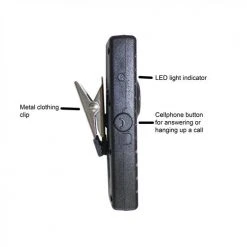 Bluetooth Radio Accessories Code Red Headsets BlueLink-LPM Bluetooth Wireless Lapel Microphone W/ Clear Acoustic Tube Earpiece