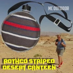 Rothco 2 Quart Striped Desert Canteen
